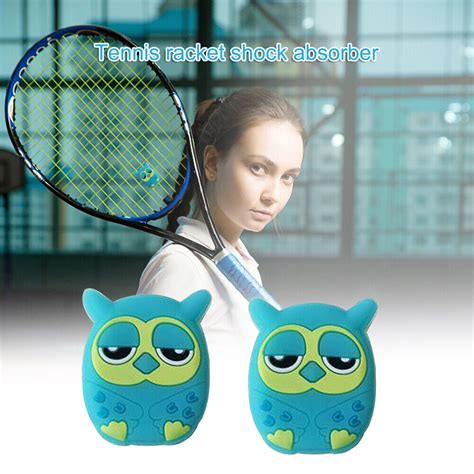 2pcs Cartoon Animal Silicone Racquet Tennis Racket Anti Shock Absorber (H) | eBay
