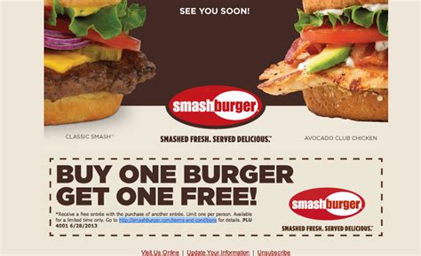 BOGO Free entree at smash burger • Free Stuff Times Coupons