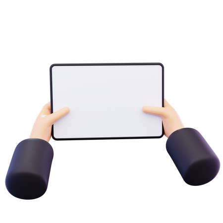Hand Holding Laptop 3D Icon download in PNG, OBJ or Blend format