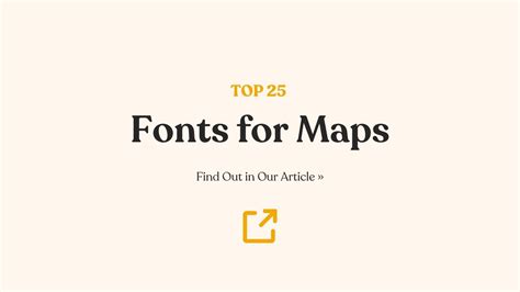 The Art of Mapping: Top 25 Fonts for Maps for Geographic Design