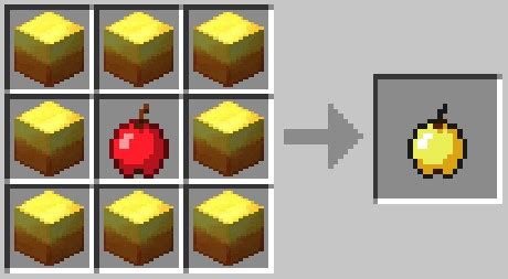 MINECRAFT - Fotoalbum - crafting - Crafting-golden-apple