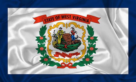 West Virginia State Flag Over Wood Planks Stock Illustration ...