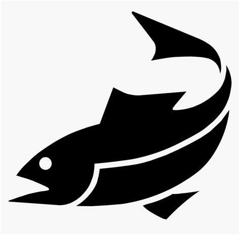 Simple Bass Png Black And White - Fish Icon Png, Transparent Png , Transparent Png Image - PNGitem