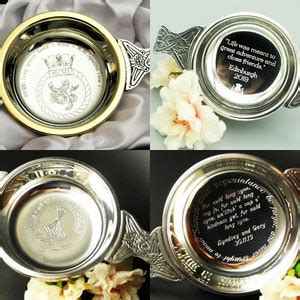 Scottish Wedding Gift Engraved Quaich Personalised Quaich Wedding Traditional Scottish Wedding ...