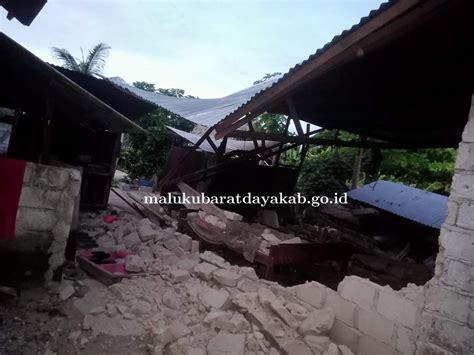 GEMPA MAGNITUDO 7,5 GUNCANG MBD, 60 UNIT BANGUNAN RUSAK