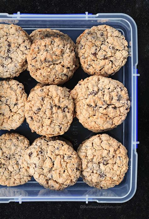 Oatmeal Chocolate Chip Cookies Recipe | She Wears Many Hats