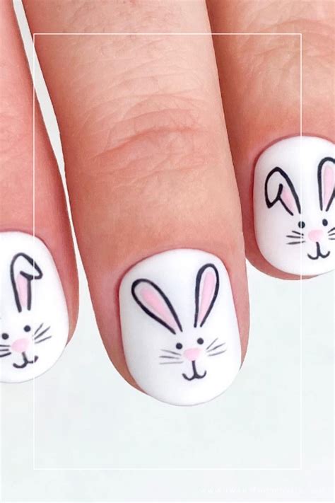 Hop into Spring with These 50 Easter Bunny Nail Art Ideas! 🌷 in 2024 | Easter nail art designs ...