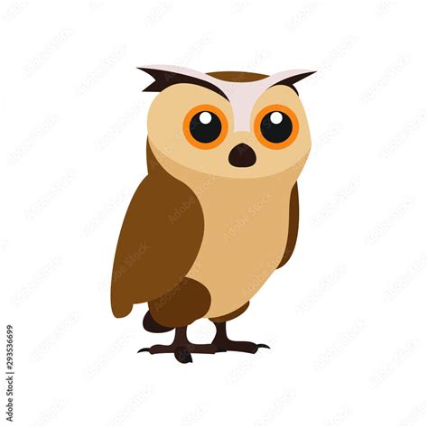 cartoon owl emoji vector illustration Stock Vector | Adobe Stock