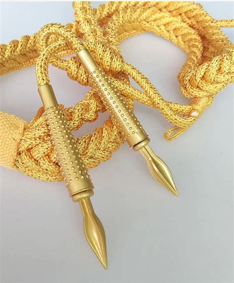 Factory Price Uniform Aiguillette Cords With Metal Aglet - Buy Ceremony Aiguillette Cords With ...