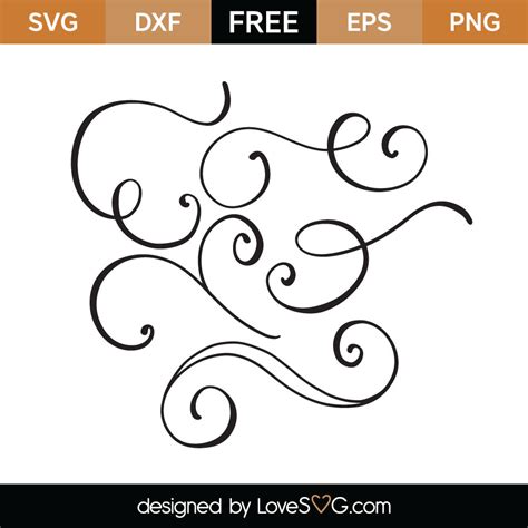 Flourish SVG Cut File - Lovesvg.com