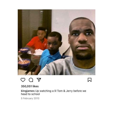 𝐎₂’s Instagram post: “Lebron James’ old Instagram posts” | Lebron james ...