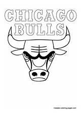 Chicago Bulls NBA coloring Pages sketch template