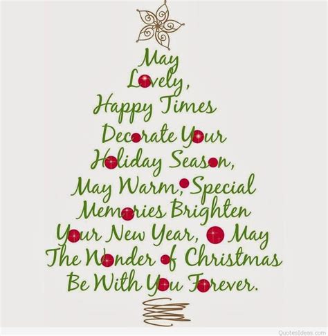 a christmas tree with the words merry and happy times written in green ink on it