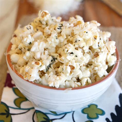 Herbed Garlic-Parmesan Popcorn | Our Best Bites