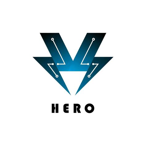 Hero logo tegh blue simple . 27738737 Vector Art at Vecteezy