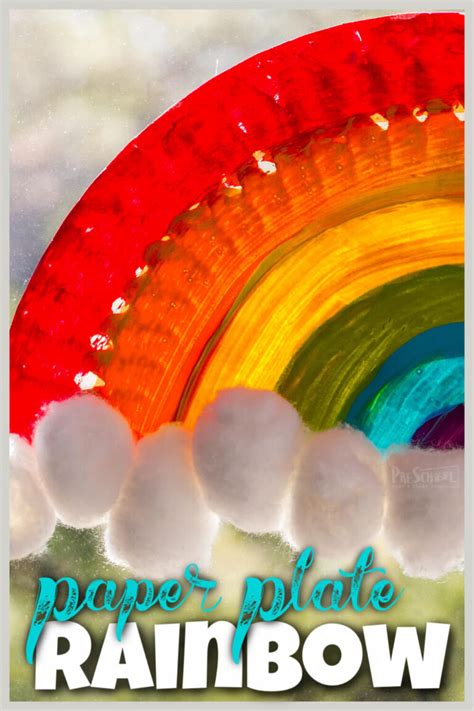 🌈 Paper Plate Rainbow Craft for Preschoolers