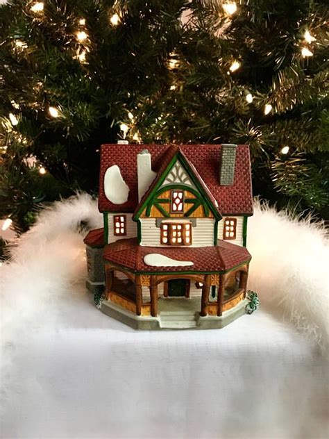 Christmas ceramic village house porcelain christmas village Christmas Village Houses, Christmas ...