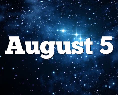 numerology soul number: August 5th Zodiac