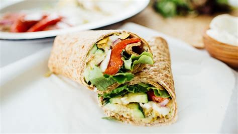 Roasted Vegetable Wrap - Vegetarian Foody's