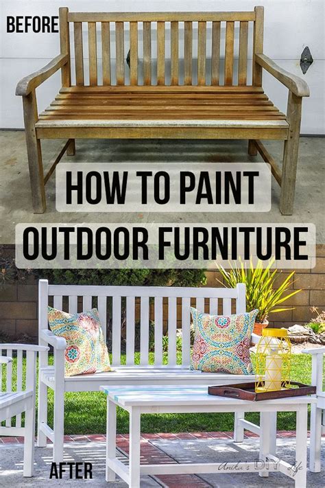 Painting Outdoor Wood Furniture Like a Pro!