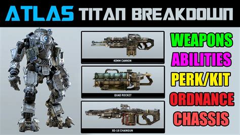 TitanFall Titans Loadouts & Setup - ALL Customization Options, Weapon Types, Abilities Gameplay ...