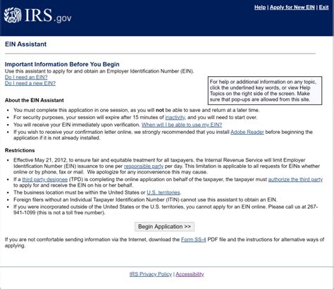 Step by Step Guide on How to Apply for an Estate (Probate) EIN or TIN Online - Law Offices of ...