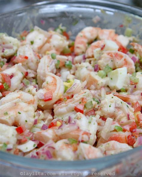 Shrimp salad with cilantro mayonnaise – Laylita’s Recipes