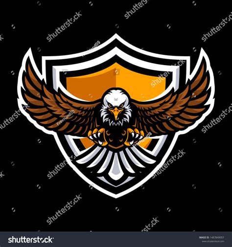 Eagle Logo Sport Team Stock Vector (Royalty Free) 1487849057 | Shutterstock