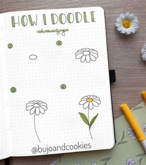 34 Best Step by Step Flower Doodle Tutorials for 2021 - atinydreamer