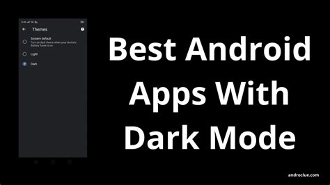 Top 8 Best Android Apps With Dark Mode in 2019 (Dark Mode App)