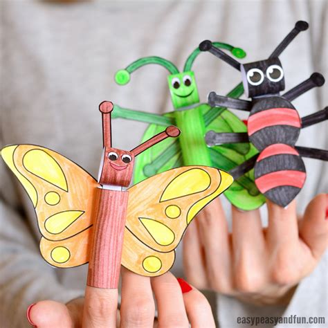 Printable Bugs Finger Puppets - Easy Peasy and Fun