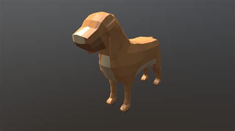 Low-Poly Dog [Blender] - 3D model by ysseret [c9393cc] - Sketchfab