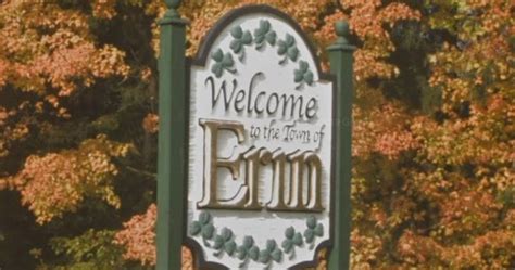 ‘Welcome to the Town of Erin’ sign cut down and stolen: OPP | Globalnews.ca