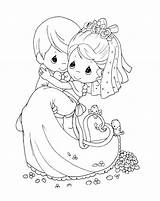 Precious Moments coloring Pages  ColoringLib sketch template