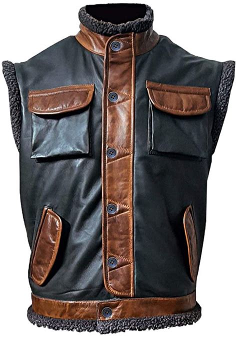 Jumanji The Next Level The Rock Leather Vest - Real USAJacket