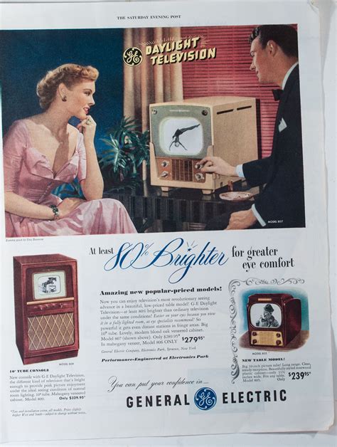 Retro TV Ads From 1949 GE and Magnavox 49-po-2ab - Etsy