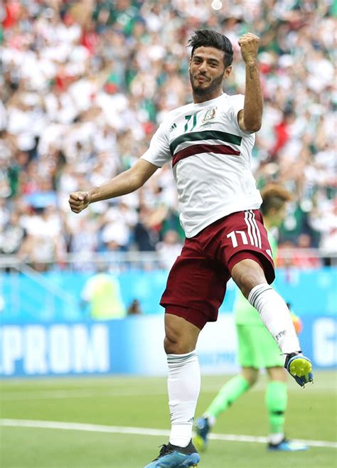 Carlos Vela of Mexico celebrates after scoring a... : World Cup Daily