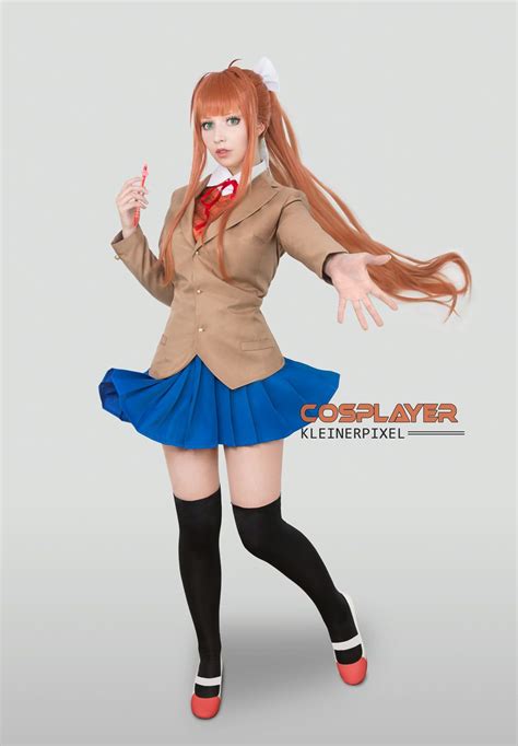 Just Monika Cosplay Doki Doki Literature Club DDLC Let One Go, Cosplay ...