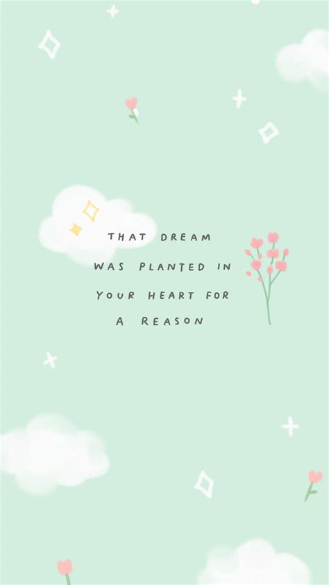 Download Pastel Green Sparkles Cute Positive Quotes Wallpaper | Wallpapers.com