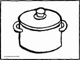 Pots And Pans Coloring Page Pages sketch template