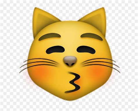 Gato Cat Emoji Emojisticker Sonrojado Clipart Free Kissing Cat Emoji ...