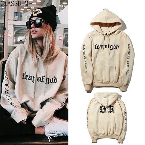 2020 FEAR OF GOD Brand Cotton Fashion Hooded Sweater Men'S High Quality Oure White Tourism ...