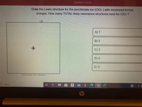 Perchlorate Ion Lewis Structure