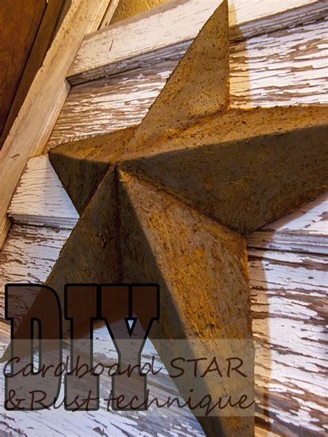 How to Rust Technique for a DIY 3-D Star - Live Creatively Inspired