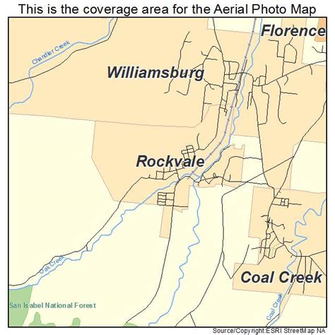 Aerial Photography Map of Rockvale, CO Colorado