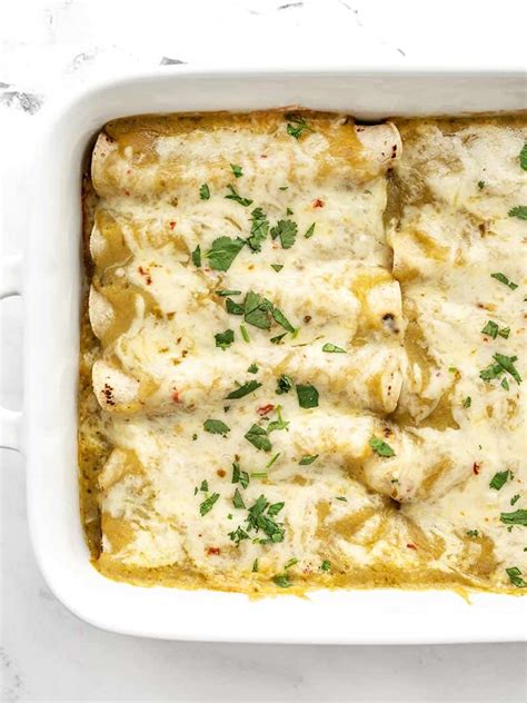 Green Chile Chicken Enchiladas Recipe - Budget Bytes