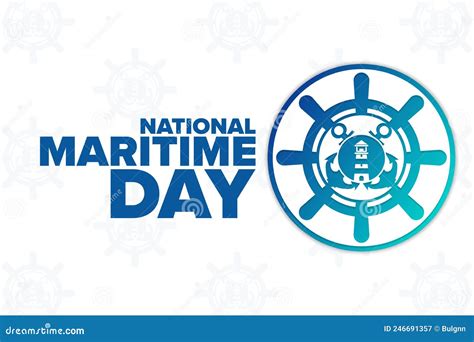 National Maritime Day. Holiday Concept. Template for Background, Banner ...