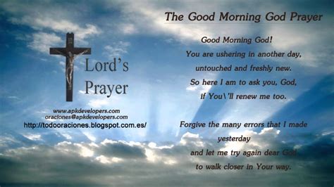 The Good Morning God Prayer - YouTube