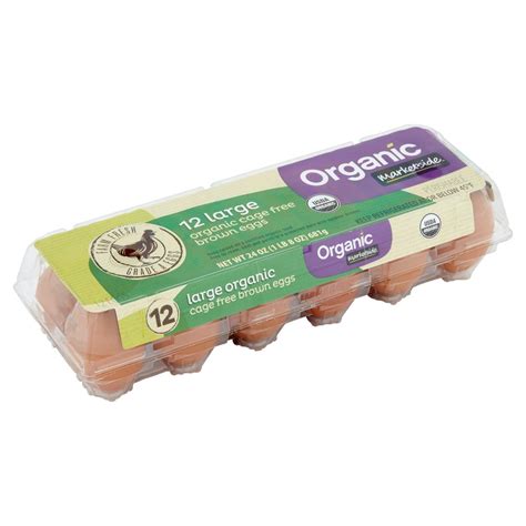 Marketside Organic Cage Free Brown Eggs, Large, 12 Count - Walmart.com - Walmart.com