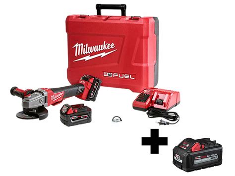 MILWAUKEE Cordless Angle Grinder Kit, 18V, 8500 RPM - 356XJ1|2783-22 48-11-1865 - Grainger